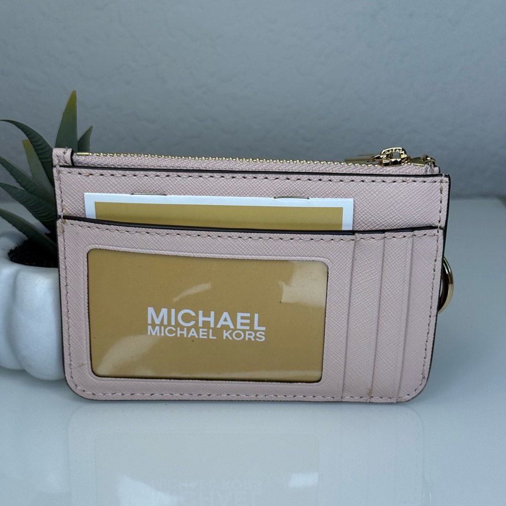 MICHAEL KORS Hamilton Small Satchel & Zip Coinpouch Set in Powder Blush NWT - Picture 12 of 15